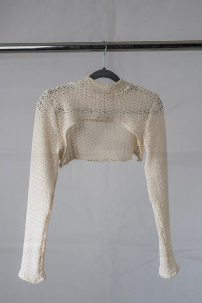 knit long sleeve bolero top